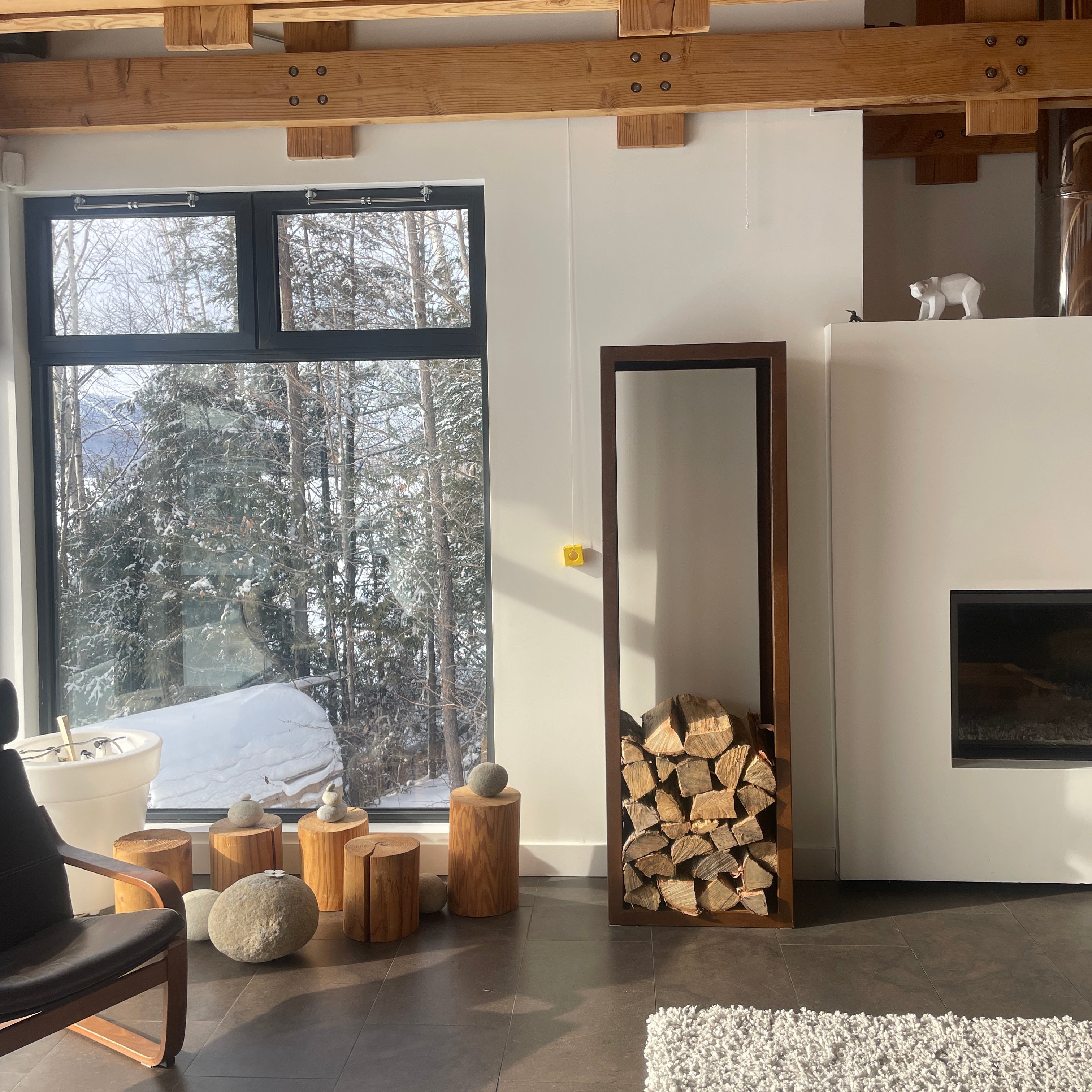 Porte - bûches Malmo - Atelier Cortena